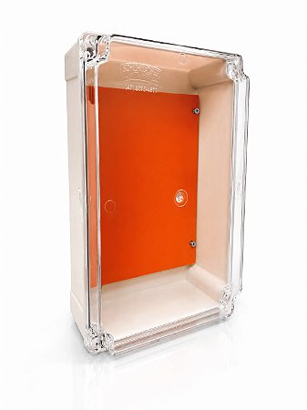 Caixa Multiuso 280x180x900 em PVC Tampa Acrílica Fechamento por Parafusos