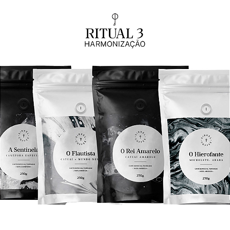 Kit Ritual 03 "Harmonização" | 4 Cafés Especiais 250g