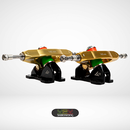 Setup 143 - Eixos OURO FIQUEI RICO e Bases 45°/35° PRETAS - Kit 72