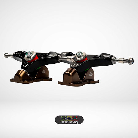 Setup 158mm - Eixos Preto / Base Bronze Camaleão 45°/35° - Kit 22