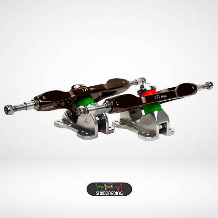 Setup 171mm - Eixos Bronze Camaleão / Base Prata 51°/30° - Kit 45