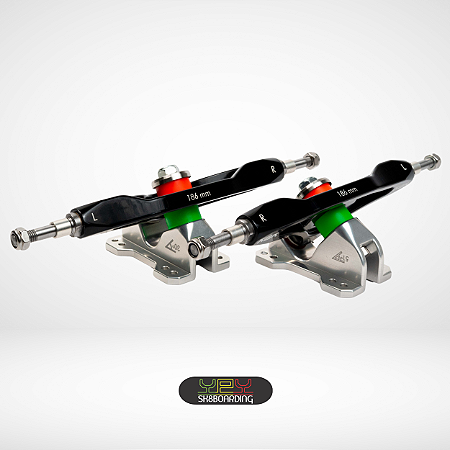 Setup 186mm - Eixos Preto / Base Prata 51°/30° - Kit 80