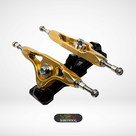 Setup 171mm - Eixos Ouro Fiquei Rico e Bases 51°/35° Preto - Kit 36