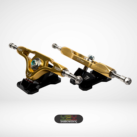 Setup 171mm - Eixos Ouro Fiquei Rico e Bases 51°/35° Preto - Kit 34