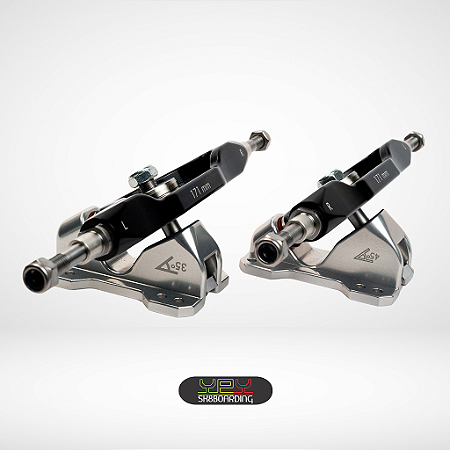 Setup 171mm - Eixos Preto e Bases 45°/35° Prata - Kit 14