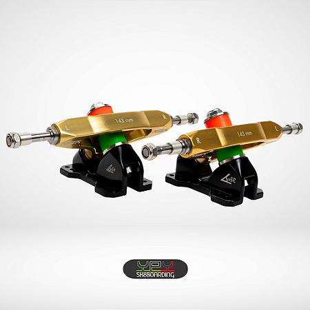 Setup 143 - Eixos OURO FIQUEI RICO e Bases 45°/35° PRETAS - Kit 73
