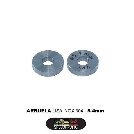 Arruelas lisas 5.4mm (inox 304)