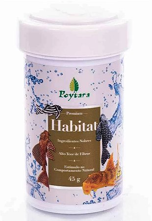 Ração Poytara Habitat Cascudo 45 Gramas
