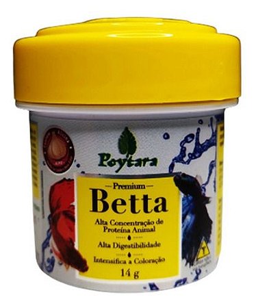 Ração Para Bettas Poytara 14 G