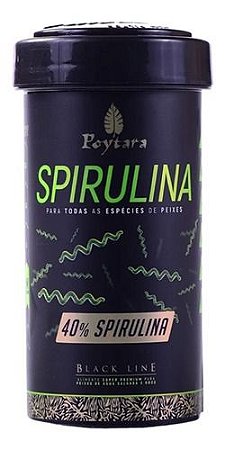 Ração Poytara  Spirulina Pellets M 1,5mm 120g Black Line