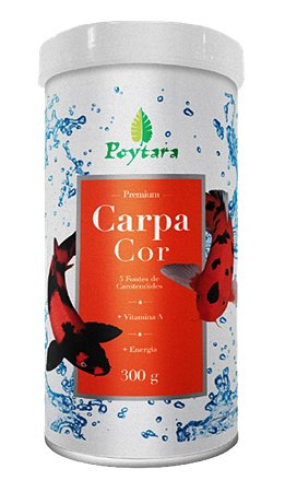 Ração Poytara Carpa Cor 300 Gramas Peixes Ornamentais