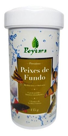 Ração Poytara Para Peixes De Fundo 135 Gramas