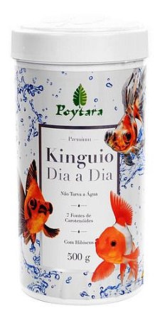 Ração Para Peixes Poytara Kinguio Dia A Dia 500 G