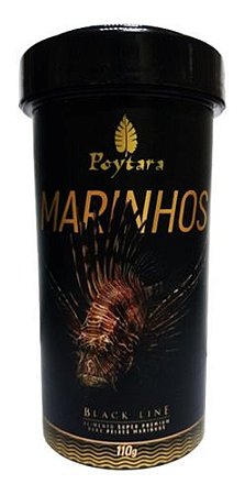 Ração Poytara Marinhos Pellets G 2mm 110g Black Line