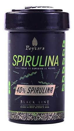 Ração Poytara  Spirulina Pellets M 1,5mm 45g Black Line