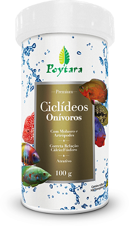 Ração Para Peixes Poytara Ciclídeos Onívoros 100g