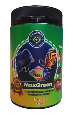 Ração Maramar Maxigreen  425 G P/ciclídios Africano