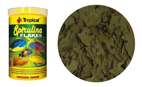Ração Tropical Spirulina Flakes 50 Gramas
