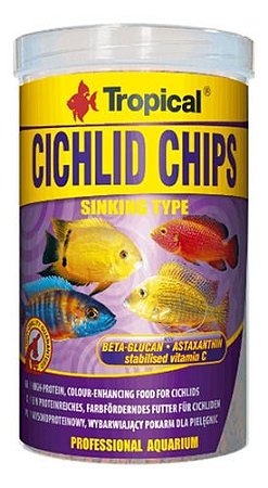 Ração Tropical Cichlid Chips 130 Gramas