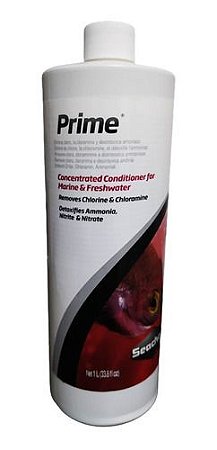 Seachem Prime 1 Litro Remove Amônia, Cloro E Metais Pesados