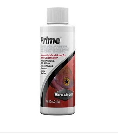 Seachem Prime 50ml - Remove Amônia, Cloro E Metais Pesados