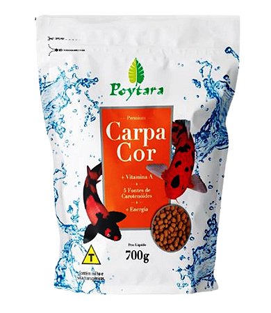 Ração Poytara Carpa Cor 700 Gramas (p/peixe de Lago)