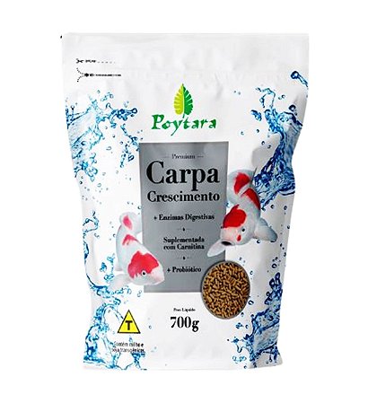 Ração Poytara Carpa Crescimento 700 Gramas p/lagos