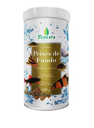 Ração Poytara Para Peixes De Fundo 600 Gramas