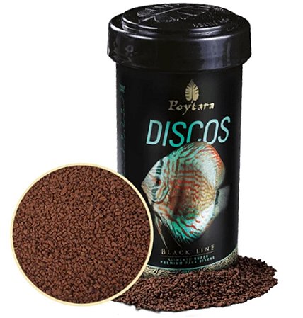 Ração Black Line p/peixes Discos 35 Gramas Poytara