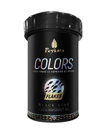 Raçãoo Poytara Colors Flakes 10 gramas Black Line