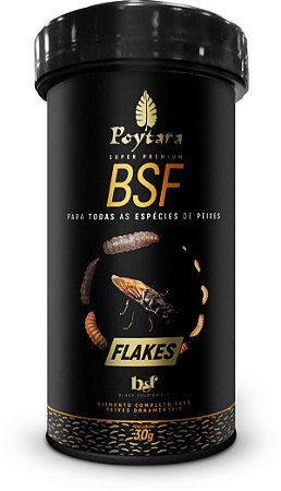 Ração Poytara P/Peixes BSF Black Soldier Fly Flakes 30 Gr