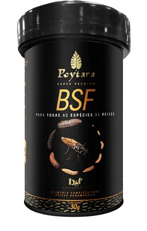 Ração Poytara P/Peixes BSF Black Soldier Fly Granulado 30 G