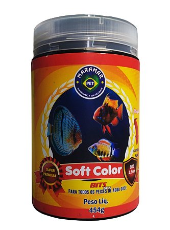Ração Maramar Soft Colors Bits Tropicais 454 G