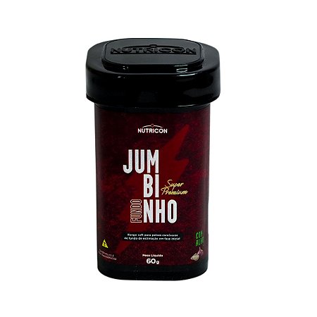 Ração P/Peixes Jumbinho de Fundo c/alho 60 g  Nutricon