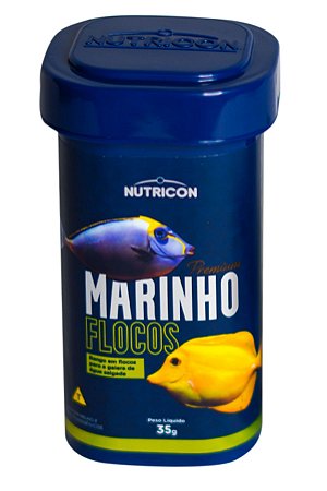 Ração Nutricon Premium P/Peixes Marinhos Flocos 35 Gramas