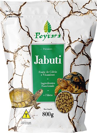 Ração Poytara P/Jabutis 800 Gramas