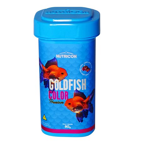 Ração P/Peixe Nutricon Goldfish Color Premium 80 gramas