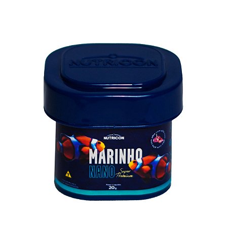 Ração P/Peixe Marinho Nutricon Soft Nano 20 gramas
