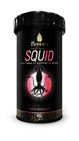 Ração Poytara Squid Black Line Super Premium 90 Gramas
