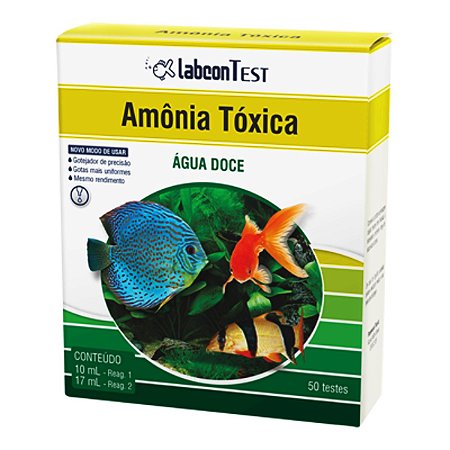 Labcon Teste Amônia Tóxica Água Doce 50 Testes