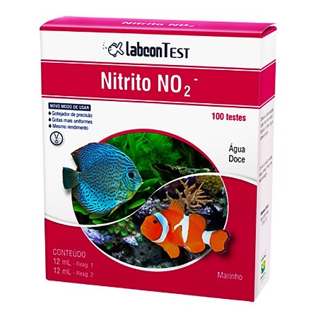 Labcon Teste Nitrito Água Doce ou Marinho 100 Testes