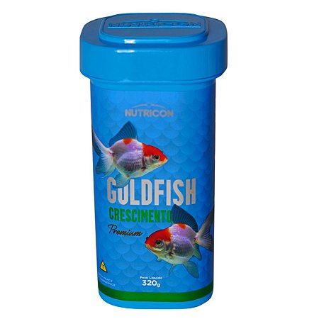 Ração P/Peixe Nutricon Goldfish Crescimento Premium 320 Gr