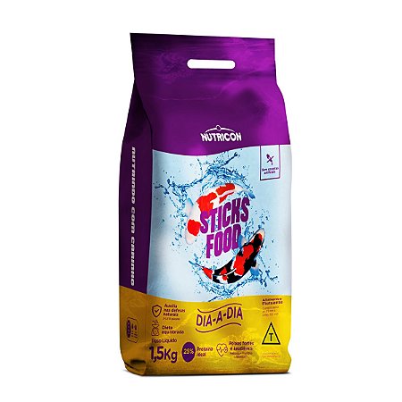 Ração P/Carpas Nutricon Sticks Food Dia a Dia 1,5 kg