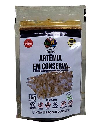 Yepist  Artêmia em Conserva P/Peixes 15 Gramas