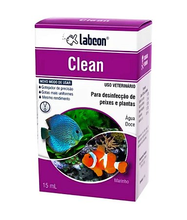Labcon Clean 15 ml (Desinfecção de Peixes e Plantas)