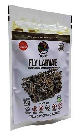 Yepist Fly Larvae em Conserva 20 gramas alimento natural