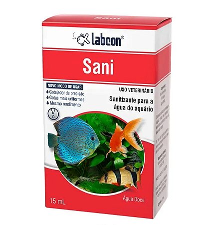 Labcon Sani P/Aquário Água Doce 15 ml