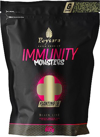 Ração Monsters Immunity Floating G Black Line 600 Gr Poytara