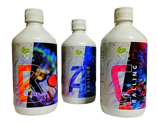 Kit Balling A B C Repositor De Minerias 500 Ml Base Flora