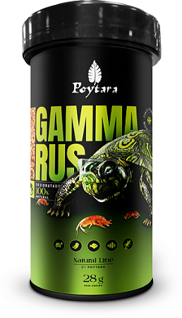 Ração Natural Line Gammarus p/Répteis e Peixes 28 g Poytara